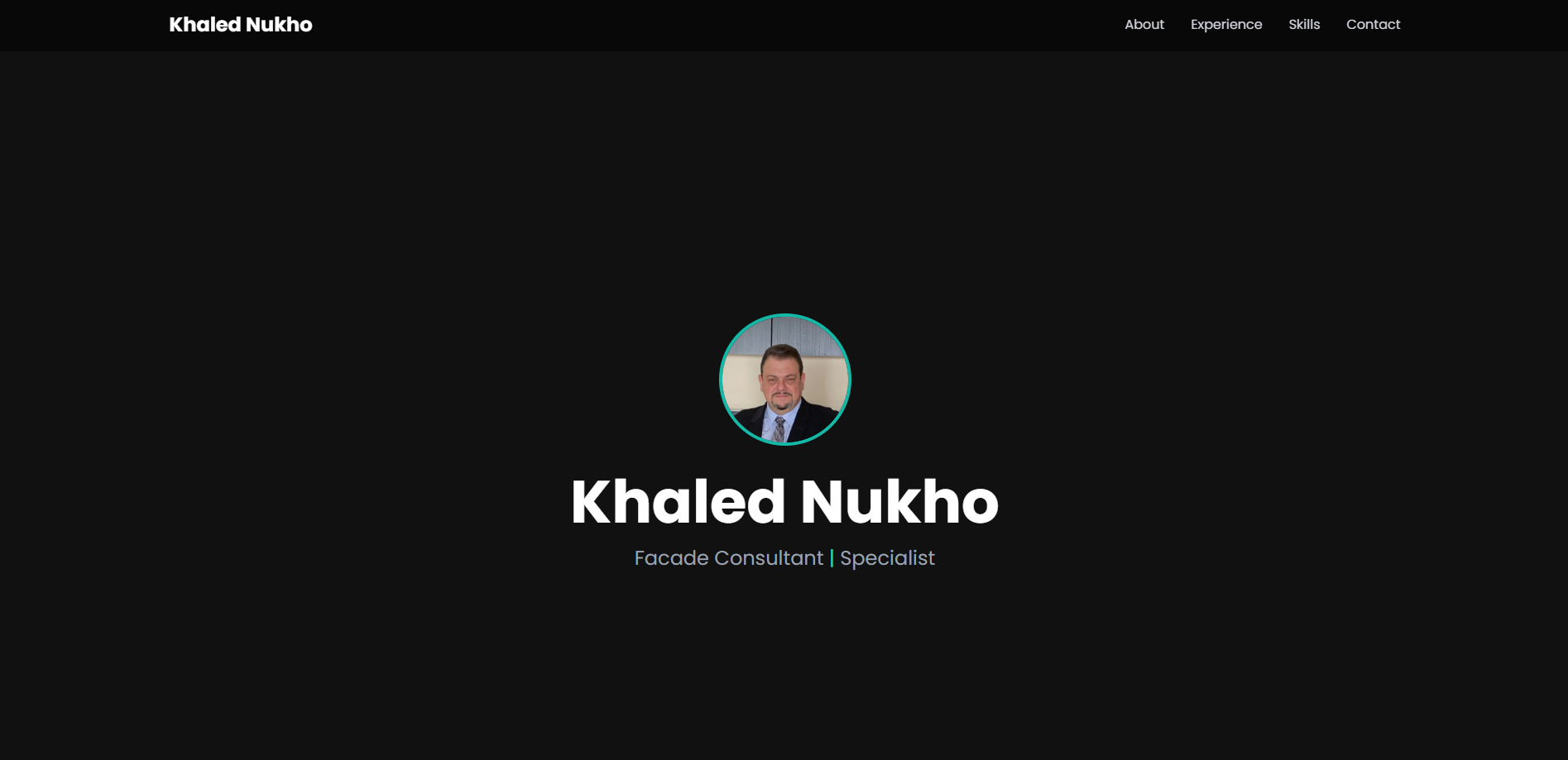 Portfolio project for Khaled Nukho